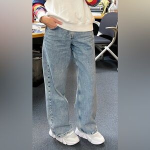 H&M, jeans, US 6, Blue denim